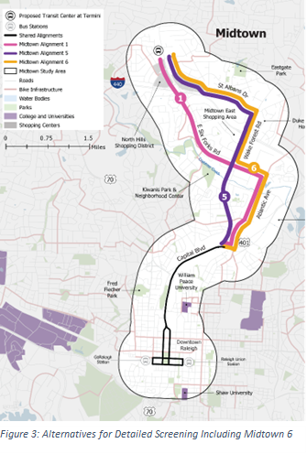 Northern BRT Corridor - Midtown Alternative Corridor Alignments