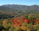 Fall in Ashe County, View of Three Top Mountain