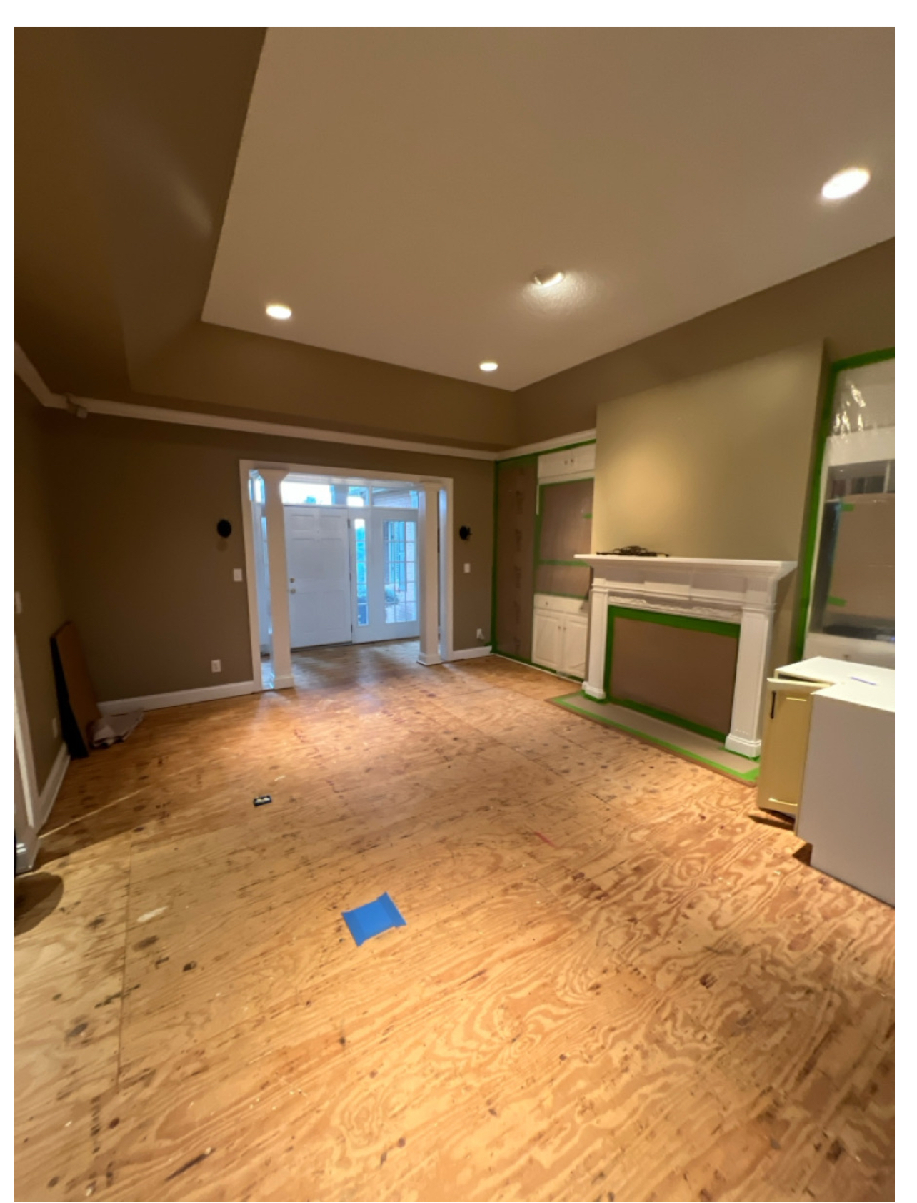 Before - Living Room Damage