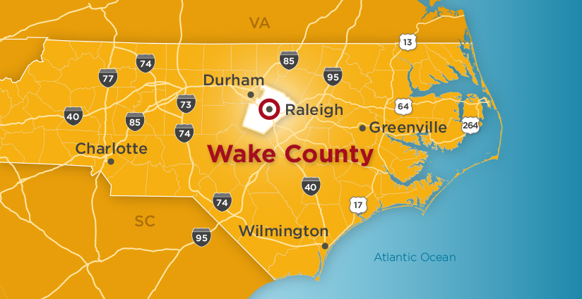 Wake County Map With Cities - vrogue.co