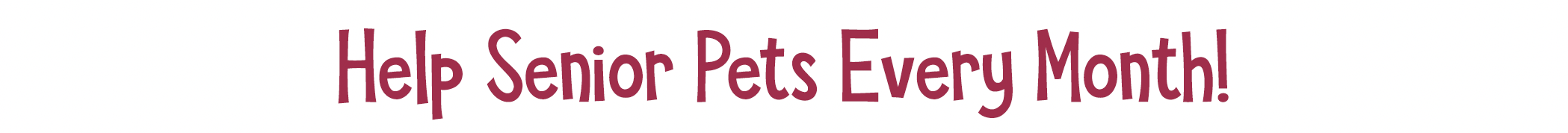 help senior pets