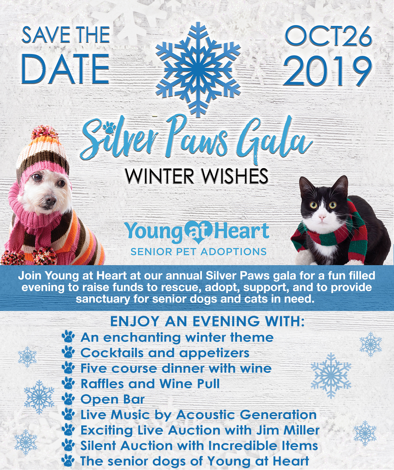 Silver Paws Gala "Winter Wishes" Young At Heart
