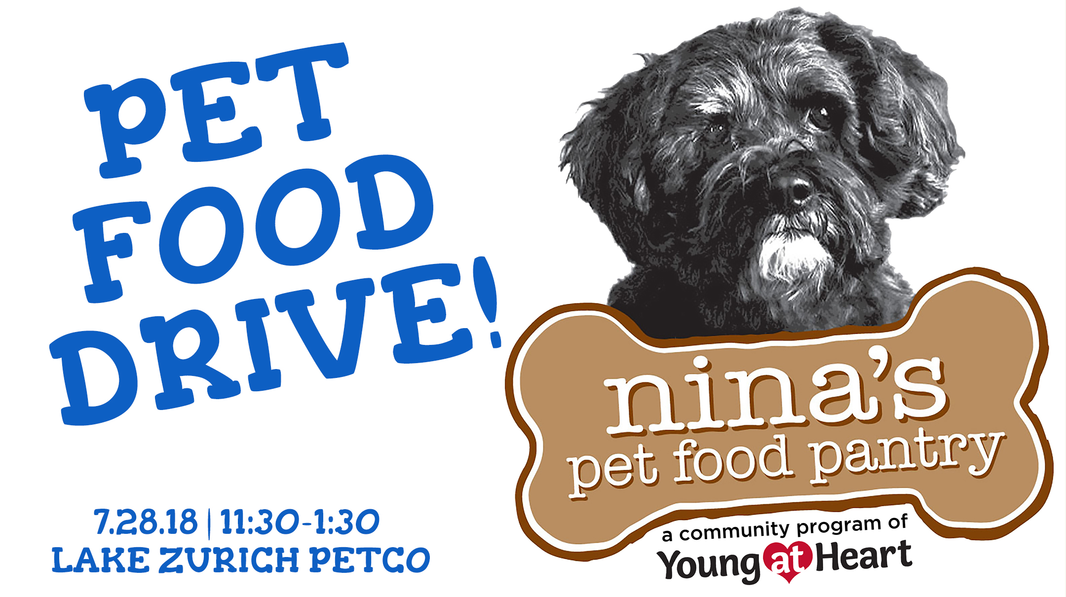 Pet Food Drive July 28, 2018 Young At Heart